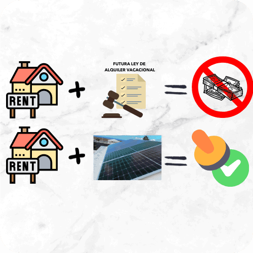 Instalación de paneles solares para viviendas vacacionales en Lanzarote